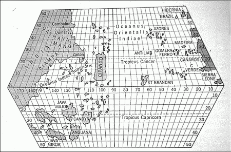 Toscanelli's Map (modernized)