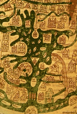 detail from 11th c. world map